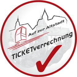 In Geschäften mit diesem Logo können Sie Ihre Fahrttickets vom Schrägaufzug bei Ihrem Einkauf verrechnen lassen. Im Museum Schloss Schwarzenberg bekommen Sie bei Vorlage des Tickets ermäßigten Eintritt.