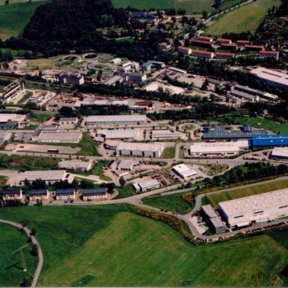 Luftbildaufnahme Industrie- und Gewerbegebiet Neuwelt (Foto: Harald Wunderlich)